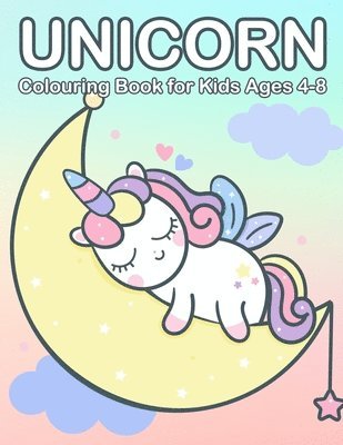 bokomslag Unicorn Colouring Book For Kids Ages 4-8