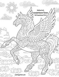 bokomslag Malbuch Mit Wunderbaren Tieren F R Erwac