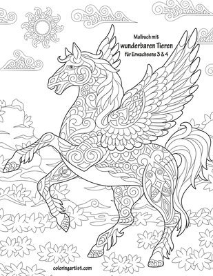 bokomslag Malbuch Mit Wunderbaren Tieren F R Erwac
