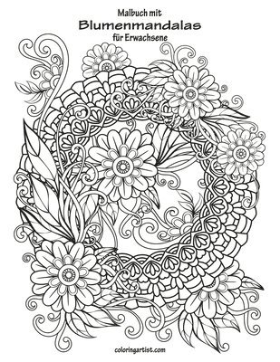 bokomslag Malbuch Mit Blumenmandalas F R Erwachsen