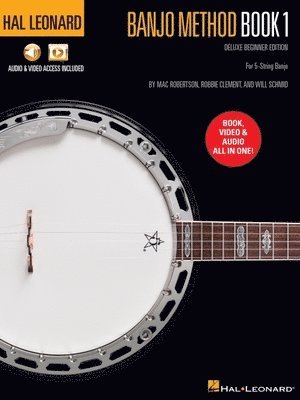 Hal Leonard Banjo Method Book 1 - Deluxe Beginner Edition for 5-String Banjo with Audio & Video Access Included 1