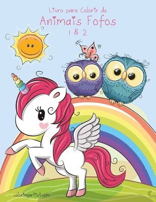 bokomslag Livro Para Colorir De Animais Fofos 1