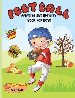 bokomslag Football Coloring And Activity Book For