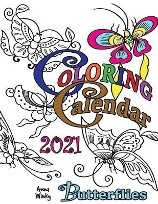 Coloring Calendar 2021 Butterflies 1