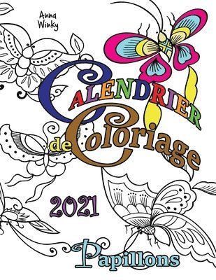 Calendrier de Coloriage 2021 Papillons 1