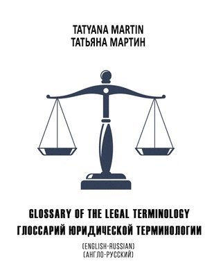 bokomslag Glossary of the legal terminology