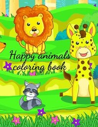 bokomslag Happy animals coloring book
