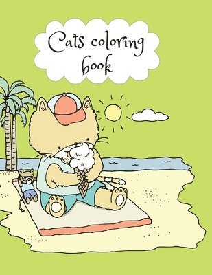 bokomslag Cats coloring book