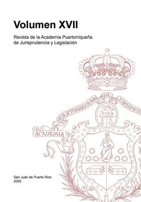 bokomslag Revista de la Academia Puertorriquea de Jurisprudencia y Legislacin