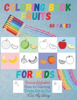 bokomslag Fruits Coloring Book for Kids