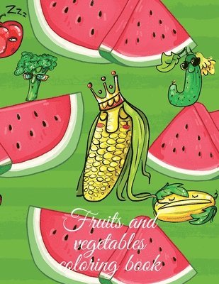 Fruits and vegetables coloring book 1