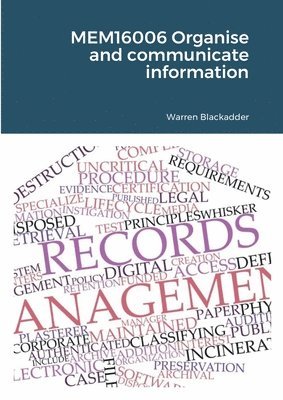 bokomslag MEM16006 Organise and communicate information