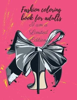 Fashion coloring book for adults 1