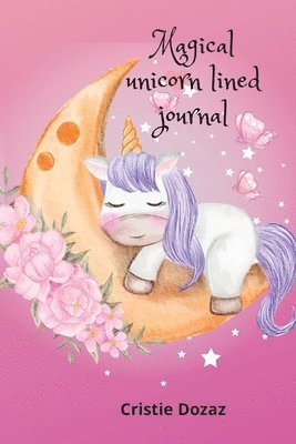 Magical unicorn lined journal
