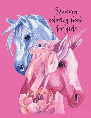 Unicorn coloring book for girls 1