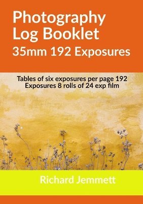 bokomslag Photography Log Booklet 35mm 192 Exposures