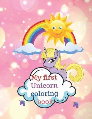 bokomslag My first Unicorn coloring book