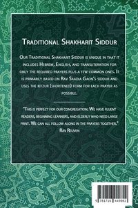 bokomslag Traditional Shakharit Siddur - Paperback