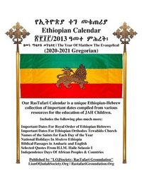 bokomslag Ethiopian Calendar 2013 - Rastafari Groundation Compilation 2020-2021