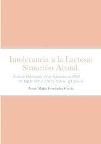 bokomslag Intolerancia a la Lactosa