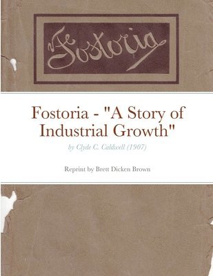 bokomslag Fostoria - &quot;A Story of Industrial Growth&quot;