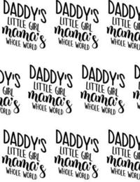 bokomslag Daddy's Little Girl, Mama's Whole World Composition Notebook - Large Ruled Notebook - 8.5x11 Lined Notebook (Softcover Journal / Notebook / Diary)