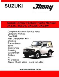 bokomslag Suzuki Jimny English Factory Parts Manual JA12, JA22W Series