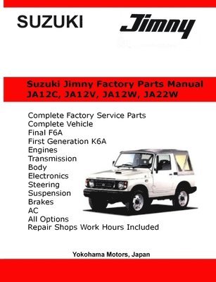 Suzuki Jimny English Factory Parts Manual JA12, JA22W Series 1