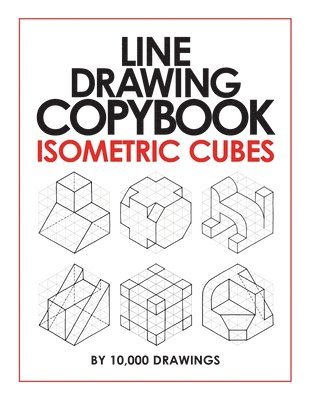bokomslag Line Drawing Copybook Isometric Cubes