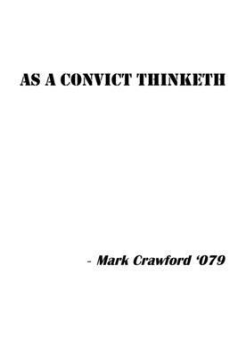 As a Convict Thinketh 1