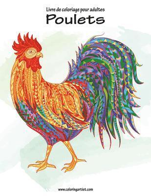 bokomslag Livre de coloriage pour adultes Poulets 1