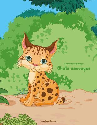 bokomslag Livre de coloriage Chats sauvages 1
