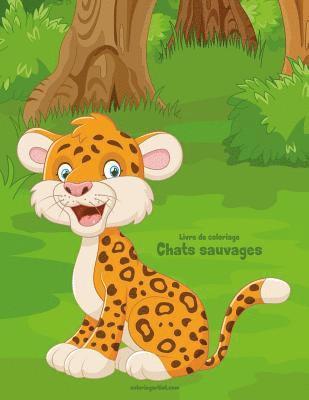 bokomslag Livre de coloriage Chats sauvages 1 & 2