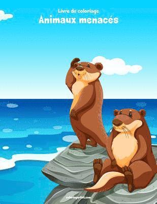 bokomslag Livre de coloriage Animaux menacés 1