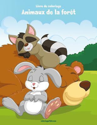 bokomslag Livre de coloriage Animaux de la forêt 1