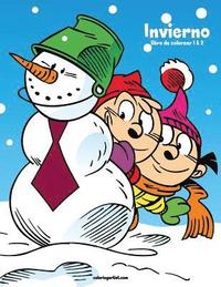 bokomslag Invierno libro de colorear 1 & 2