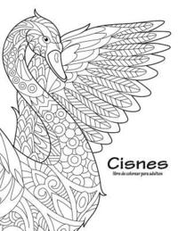 bokomslag Cisnes libro de colorear para adultos 1