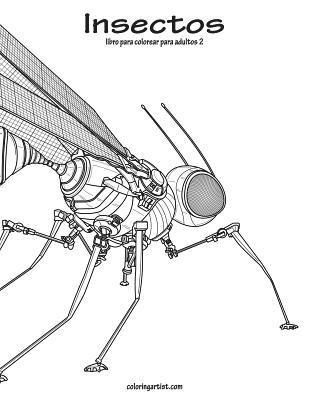 bokomslag Insectos libro para colorear para adultos 2