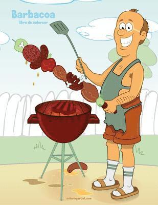 bokomslag Barbacoa libro de colorear 1