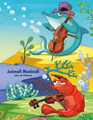 Nick Snels - Animali Musicali Libro da Colorare 1, Häftad
