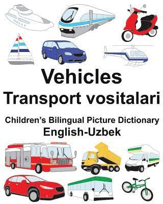 bokomslag English-Uzbek Vehicles/Transport vositalari Children's Bilingual Picture Dictionary