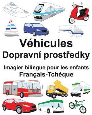 Français-Tchèque Véhicules Imagier bilingue pour les enfants 1