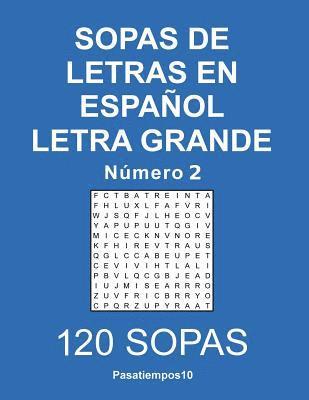 bokomslag Sopas de letras en español Letra Grande - N. 2