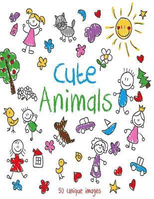 bokomslag Cute Animals: Coloring Book with Fun, Easy, and Relaxing Coloring Pages with 50 Unique Images for Animal Lovers