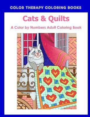 bokomslag Cat & Quilts Color by Numbers Adult Coloring Book