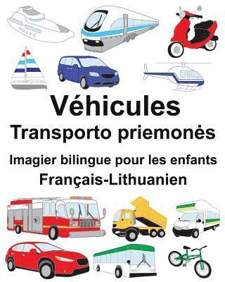 Français-Lithuanien Véhicules Imagier bilingue pour les enfants 1