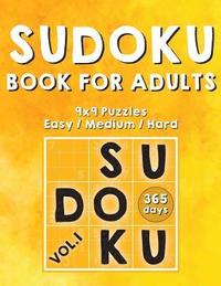 bokomslag Sudoku Books For Adults: 365 Days Of Sudoku Book - Activity Book For Adults (Sudoku Puzzle Books) Volume.1: Sudoku Puzzle Book