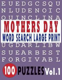 bokomslag Mothers Day Word Search Large Print 100 Puzzles Vol.1