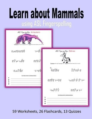 bokomslag Learn about Mammals using ASL Fingerspelling