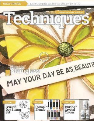 Stamping Techniques Magazine by CraftyPerson: Collection 6 - Stampin' Blends and Brusho Crystal Colour 1